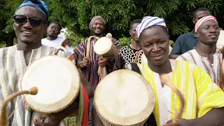 A Luan talking drums performance in Ghana