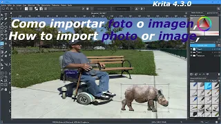 Krita 4 3 0  Como importar foto o imagen,