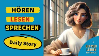Im Café | Deutsch Lernen | Hören & Sprechen | Geschichte & Vokabeln