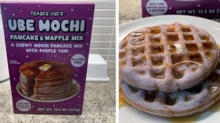 Rating Trader Joe’s Ube Mochi waffles | see how I made them!