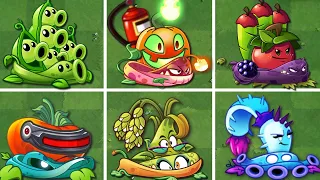 PVZ 2 - All VINE Plants Power-Up! vs All Gargantuar Zombies 2