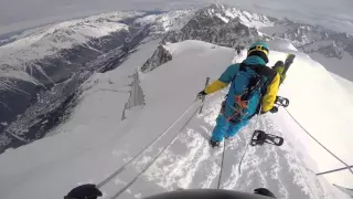 Aiguille du Midi 3800m - Vallee blanche - Snowboard Freeride