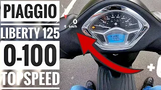 PIAGGIO Liberty 125 2020 | 0-100 | Topspeed | GPS