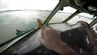 AMAZING Cockpit View  MD80 4K  Taxi and Take Off from  MIAMI