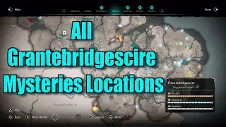 Assassin's Creed Valhalla All Grantebridgescire Mysteries Locations guide