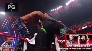 Damian priest vs jeff hardy United States championship raw 9/13/21