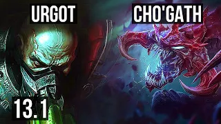 URGOT vs CHO (TOP) | Legendary, 800+ games, 11/2/5, 1.1M mastery | EUW Diamond | 13.1