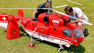 STUNNING !!! RC KAMOV KA-32 RUSSIAN TRANSPORT SCALE MODEL ELECTRIC HELICOPTER / FLIGHT DEMONSTRATION