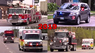 Emergency Vehicles Responding 2019 - Fire Trucks, Police Cars, Ambulances