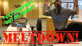 MELTDOWN!!! Librarian loses it over a camera!