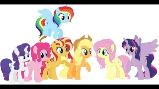 2021 Speedpaint 01: MLP and EQG Makeovers: Rarity, Fluttershy, Rainbow Dash, and Pinkie Pie