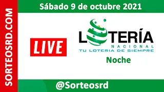 Lotería Nacional en VIVO 📺│ Sábado 9 de octubre 2021 – 6:00 P.M.