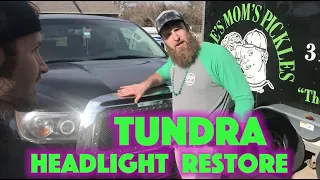 Restoring headlights on a 2010 Toyota Tundra - the right way