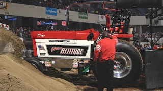 Super Farm Tractors Pulling at the 2023 National Farm Machinery Show Truck and Tractor Pull