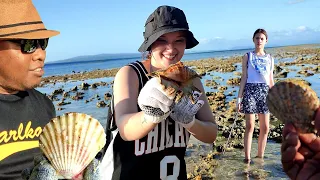 Seruh! Bule dari Belanda sekeluarga ikut mencari Kerang saat air surut🇳🇱 hari ke 6 dipulau buton