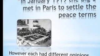 Treaty Of Versailles - The Big 3