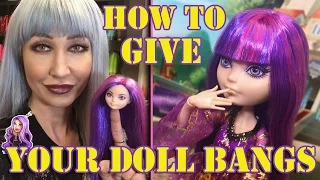 How to give your doll bangs Ever After High #HELPTHISPOORGIRL