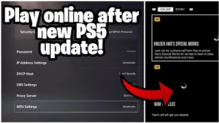 *FIX* UNABLE TO PLAY ONLINE AFTER PS5 UPDATE FIX! (How To Play Online After New PS5 Update)