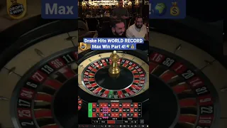 Drake Hits WORLD RECORD Max Win On Roulette Part 4! #drake #roulette #worldrecord #maxwin #casino