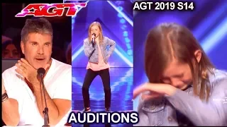 Ansley Burns Aretha's “Think”  Acapella  Simon STOPS 1st time | America's Got Talent 2019 Audition