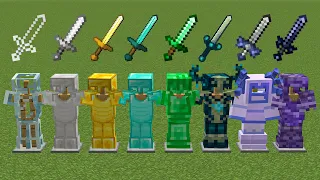 Which armor is stronger in Minecraft experiment ?
