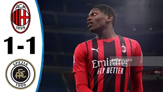 AC Milan vs Spezia 1-1 All Highlights 17/01/2022 HD