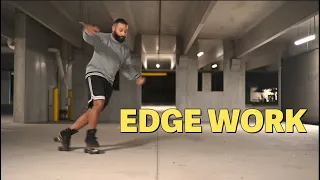 LEARN HOW TO SKATE ON YOUR EDGES | Beginner Edge Work