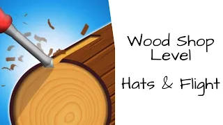 Wood Shop Game Level Hats & Flight