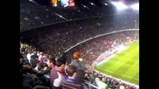 FC Barcelona v Athletic Bilbao - Pre-game Catalan anthem
