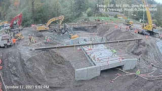 Culvert replacement time lapse