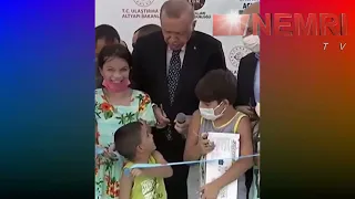 Turkish President Recep Tayyip Erdogan Hits Child on His Head Over Ribbon Cutting Priority