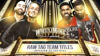 WWE2K23 Universe Mode SS3 | Imperium vs. The Usos | Raw Tag Team Titles Match