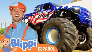 Blippi conduce un Monster Truck | Caricaturas para niños | En español