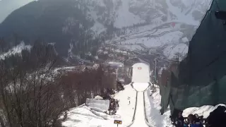 Helmet camera WORLD RECORD SKI JUMP: Jurij Tepes Planica 2013