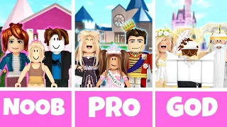 ROBLOX NOOB vs PRO vs GOD ROYAL CASTLE in BLOXBURG