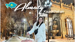 Almaty City Night Walking Tour - Kazakhstan Travel Guide - 4K 60fps