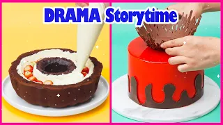 😏 Drama Storytime 🌈 Satisfying Ultimate Chocolate Cake Decorating Recipe