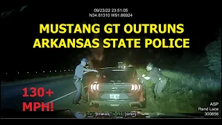 FORD MUSTANG GT pulls over then takes off! ARKANSAS STATE POLICE unable to catch up