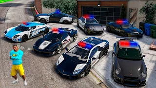 COLECIONANDO CARROS DA POLÍCIA NO GTA 5