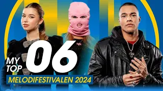 🇸🇪 Melodifestivalen 2024: My Top 6 l HEAT 2 l Sweden Eurovision 2024