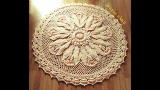 crochet home rug # 100 easy pattern/crochet mandala