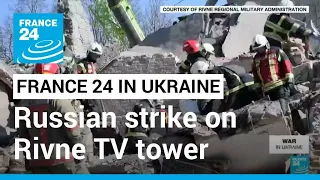 The news show goes on despite deadly Russian strike on Rivne TV tower • FRANCE 24 English