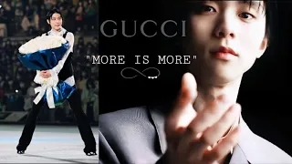 Luxury brand Gucci and the legendary Yuzuru Hanyu with a brilliant jump 🔥 #Laura #ellejapan