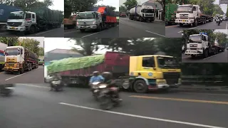 DAF CF, SACHMAN F3000, MERCY AXOR, NISSAN BIG THUMBT & QUESTER TRAILER //TRUCK SPOTTING PEKALONGAN