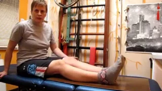 Разработка ноги после снятия гипса 1 / Development of the foot after removal of plaster