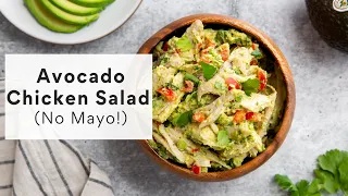 Healthy Avocado Chicken Salad (No Mayo Chicken Salad!)