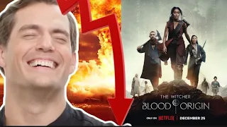 The Witcher : Blood Origin Just DESTROYED Itself - Henry Cavill WINS!