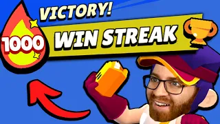 How I went on a 1000+ Win Streak in Brawl Stars! 🤯 (world record)