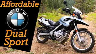 Great Beginner Dual Sport Motorcycle BMW F650GS Off Road Ride Review