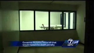 Ricketts vetoes bill to abolish Nebraska's death penalty